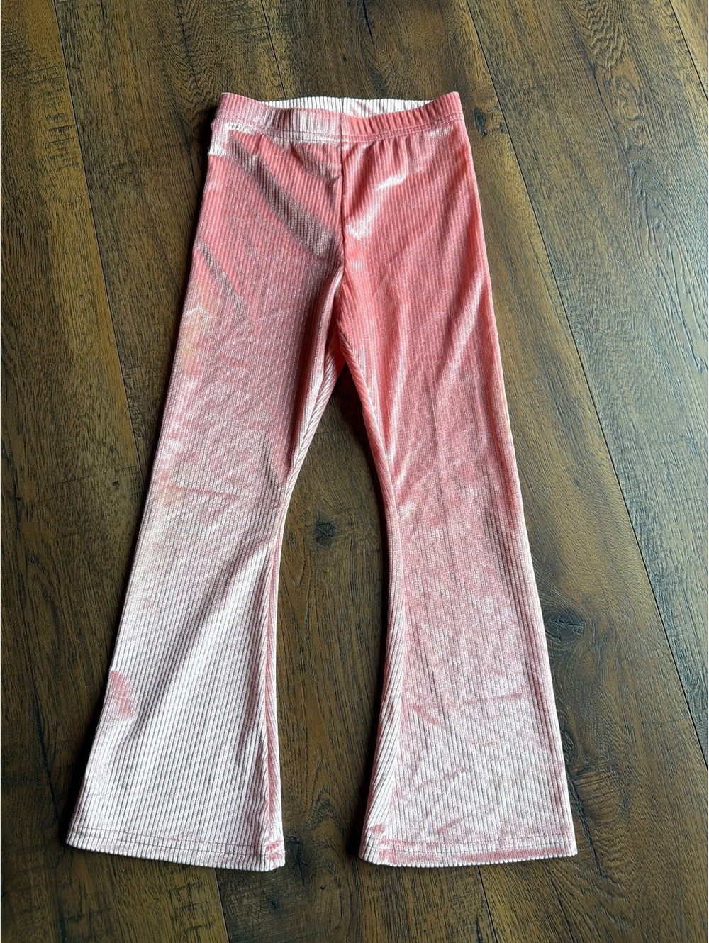 Old Navy Pink Ribbed Velvet Flared Pants XS